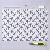 Papier Mousseline Estarfish bleu marine sur un arrière - plan blanc (Artisanat)