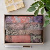 Papier Mousseline Esthétique orientale motifs patchwork chinoiserie (Cadeau)