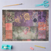 Papier Mousseline Esthétique orientale motifs patchwork chinoiserie (Artisanat)