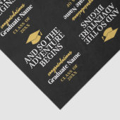 Papier Mousseline Et Donc L'Aventure Commence - Graduation Moderne (Détail)