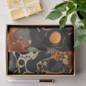 Papier Mousseline Etanche en marbre d'Halloween 8 (Cadeau)