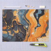 Papier Mousseline Etanchéité en marbre Halloween 14 (Artisanat)