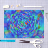 Papier Mousseline Étanchet bleu (Artisanat)