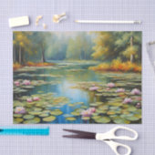 Papier Mousseline Etang Lily, Forêt, Illustration naturelle (Artisanat)