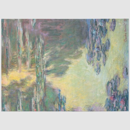 Papier Mousseline Etang Lily, Monet (Recto)