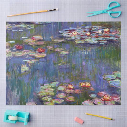 Papier Mousseline Etang Lily, Monet (Artisanat)