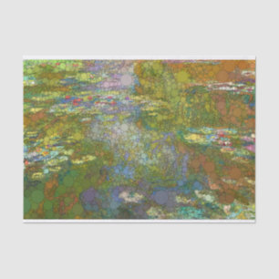 Papier Mousseline Etang Lily, Points D'Infinité, Après Claude Monet