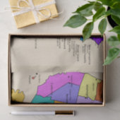 Papier Mousseline États-Unis carte papier (Cadeau)