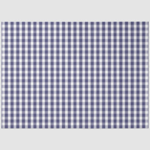 Papier Mousseline États-Unis - Drapeau bleu et blanc En vichy vérifi