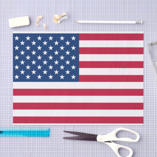 Papier Mousseline États-Unis Drapeau étoiles et rayures (Artisanat)