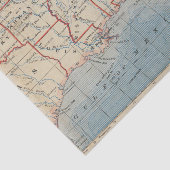Papier Mousseline États-Unis du Sud-est 1888 de carte (Détail)