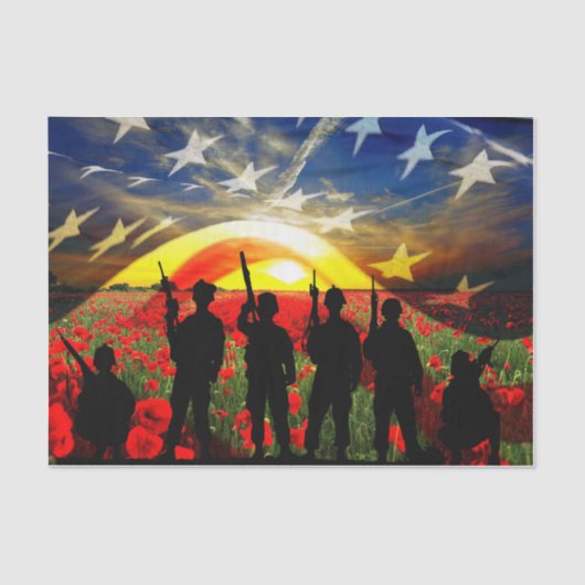 Papier Mousseline États-Unis en honneur (Recto)