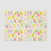 Papier Mousseline Été à la plage (Recto)