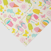 Papier Mousseline Été à la plage (Détail)