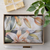 Papier Mousseline Été Botanique Lily Floral (Cadeau)