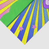 Papier Mousseline Été d'amour Psychédélique Soixante-dix Sunburst  (Détail)