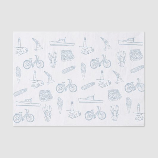 Papier Mousseline Été de la Nouvelle-Angleterre (Recto)