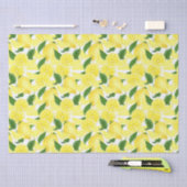 Papier Mousseline Été Fruit d'agrumes de citron jaune frais (Artisanat)