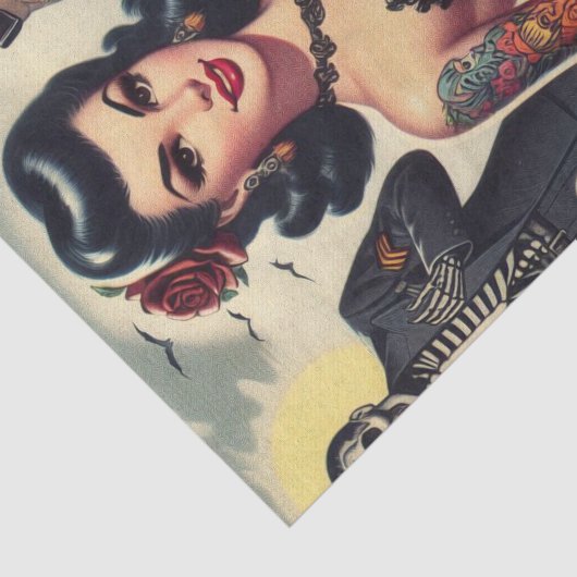 Papier Mousseline Été gothique rétro (Détail)