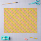 Papier Mousseline Été vert orange (Artisanat)
