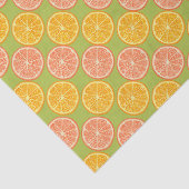Papier Mousseline Été vert orange (Détail)