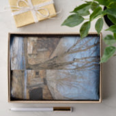 Papier Mousseline Étendue de la grange rurale  (Cadeau)