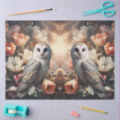 Papier Mousseline Ethereal Baroque Florals & Owls Decoupage Paper (Artisanat)