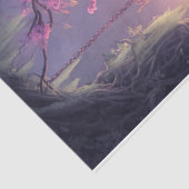 Papier Mousseline Ethereal Floral Forest Portrait d'une dame assise (Détail)