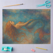 Papier Mousseline Ethereal Mermaid Siren Fantasy Decoupage (Artisanat)