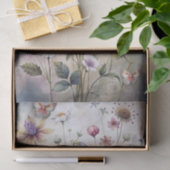 Papier Mousseline Ethereal Pastel Botanical Flower & Butterflies (Cadeau)