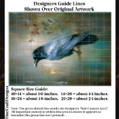 Papier Mousseline Ethereal Raven, Textured Background EQ8L Decoupage