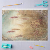 Papier Mousseline Ethérée, terrain de graminées Pampas, effet média  (Artisanat)