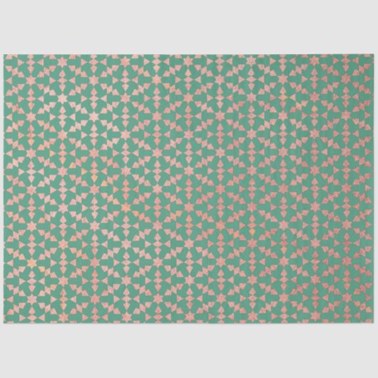 Papier Mousseline Ethnic Marocain Motif géométrique (Recto)