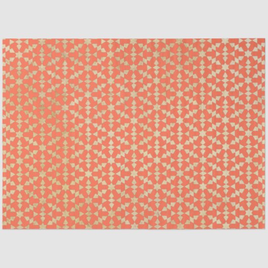 Papier Mousseline Ethnic Marocain Motif géométrique (Recto)