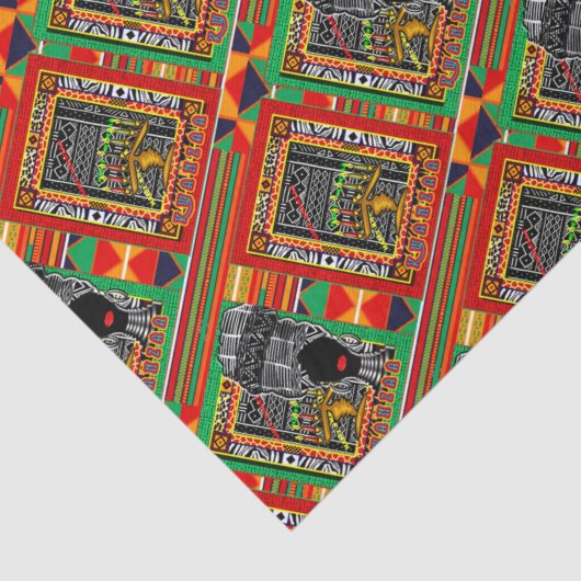 Papier Mousseline Ethnique (Détail)