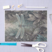 Papier Mousseline Étincelle argentée, libellule des ailes de minuit (Artisanat)