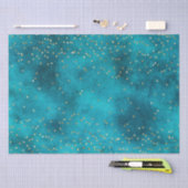 Papier Mousseline Étincelle Turquoise Turquoise (Artisanat)