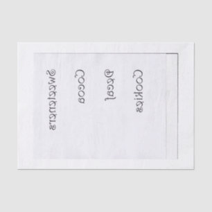 Papier Mousseline Étiquettes de pot de cuisine renversés pour des