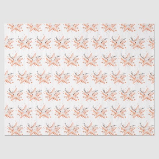Papier Mousseline Étoile de mer mignonne (Recto)