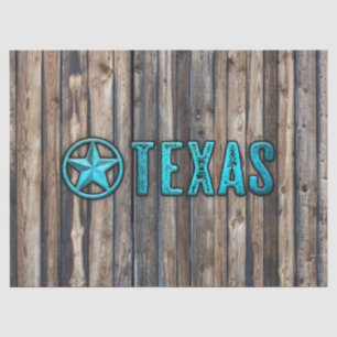 Papier Mousseline Étoile de Texas rustique (bleue)