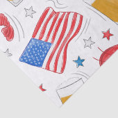 Papier Mousseline Étoile du drapeau de la bière de homard (Détail)