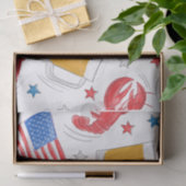 Papier Mousseline Étoile du drapeau de la bière de homard (Cadeau)