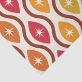 Papier Mousseline Étoiles atomiques rétro sur le motif ogm du milieu (Détail)