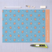 Papier Mousseline Etoiles balnéaires et notes de musique Joyeux anni (Artisanat)