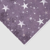 Papier Mousseline Étoiles blanches avec découpage Arrière - plan vio (Détail)