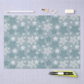 Papier Mousseline Étoiles bleues (Artisanat)