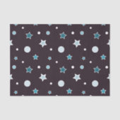 Papier Mousseline Étoiles de Noël (Recto)