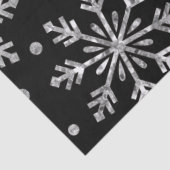 Papier Mousseline Étoiles de Parties scintillant en argent et flocon (Détail)