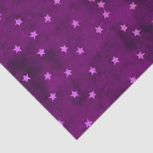 Papier Mousseline Étoiles de parties scintillant sur papier grunge (Détail)