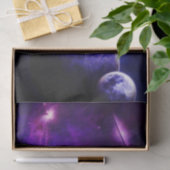 Papier Mousseline Étoiles de planètes de galaxie de l'espace dans (Cadeau)